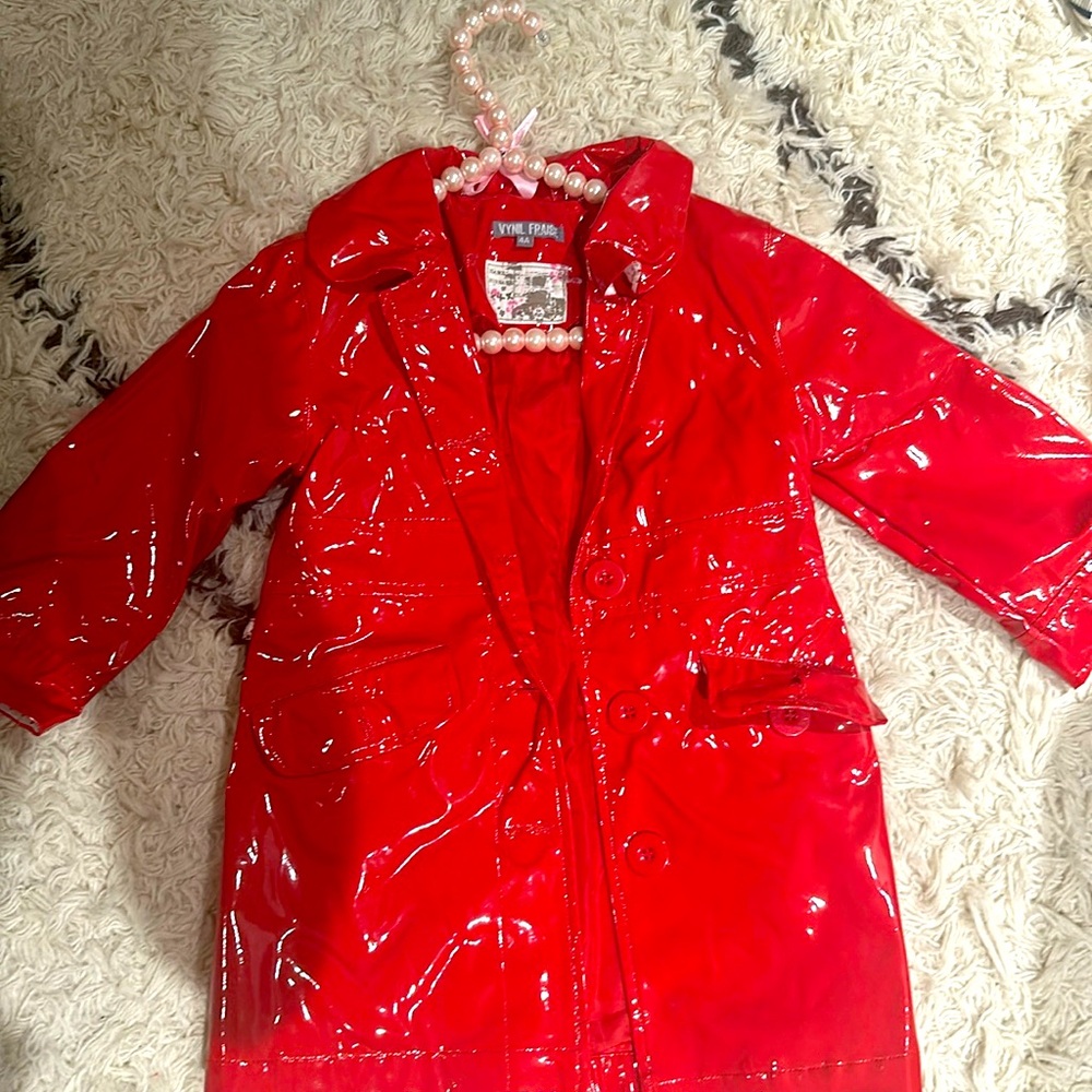 Vinyl red jacket